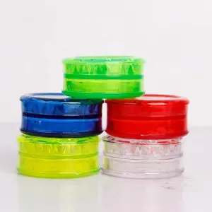 Portable 60mm*28mm acrylic herb grinder manufacturer china