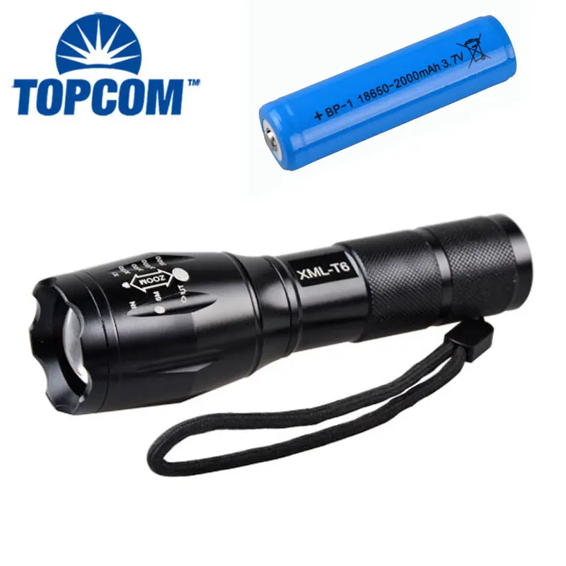 Không Thấm Nước Cắm Trại Đèn Pin LED Torch XML-T6 Zoomable AAA /18650 Pin Sạc Tactical Led Đèn Pin