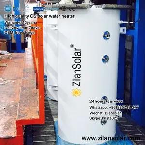 Tanque de agua solar vertical con intercambiador de calor, 250 litros