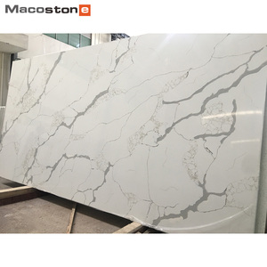 Encimeras de Cuarzo Blanco Tipo Calacatta con Diseño de Mármol Combinado, Fabricación de Losas de Piedra para Encimeras de Cocina de Cuarzo - Product Image 1