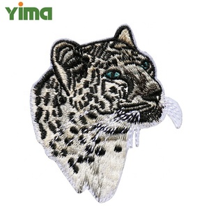 Cá nhân đính Sói Thêu Sư Tử vá Hổ Tự <span class=keywords><strong>l</strong></span>àm sắt thêu vá cho người đàn ông quần áo Áo sơ mi - Product Image 4