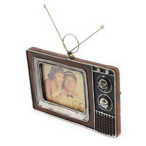Cornice Portafoto Vintage <span class=keywords><strong>in</strong></span> Metallo Creativo, Decorazione Antica a Forma di TV per Amanti, Cornice da Scrivania, <span class=keywords><strong>Regalo</strong></span> di Compleanno - Product Image 3