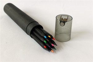 Prezzo di fabbrica matite colorate con Design personalizzato 12 conteggi Set di matite da disegno a colori per scuola d'<span class=keywords><strong>arte</strong></span> in legno nero per bambini bambini - Product Image 5