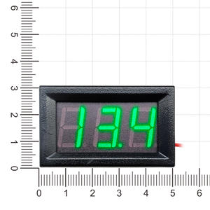 Voltmeter Digital 2 Kabel 0.56 inci 4.5-30V/ DC4.5-30V LED Hijau untuk Kendaraan Motor Panel Pengukur Tegangan Volt LED Alat Voltmeter - Product Image 3