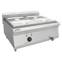 Cuisinière électrique de comptoir en acier inoxydable CosBao, 4 brûleurs, chauffage par induction, 220V, classe A d'efficacité énergétique