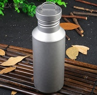 Bouteille d'eau chaude en titane de 500 ml pour le camping, la randonnée, la salle de sport, avec logo personnalisé
