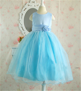 La muchacha hermosa niños flower girl dress pink baby girl <span class=keywords><strong>princess</strong></span> vestido de boda para <span class=keywords><strong>el</strong></span> partido cumpleaños - Product Image 2