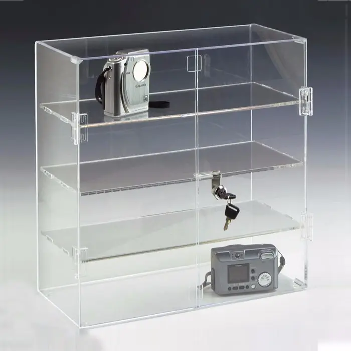 M&E Acrylic Deluxe Table Top Sneaker Display Slide Case Drawer Box in Multiple