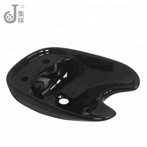 Lavabo de salon en céramique moderne blanc et noir JX-025 <span class=keywords><strong>avec</strong></span> unité Chabre pour salon de beauté et salle de bain - Product Image 3