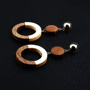 fashion geometric africa wood earrings for jewelry women wholesale N80000082