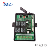 Interrupteur émetteur récepteur relais sans fil universel, contrôlable à distance par RF, 433/433 Mhz, DC 12V, 4CH