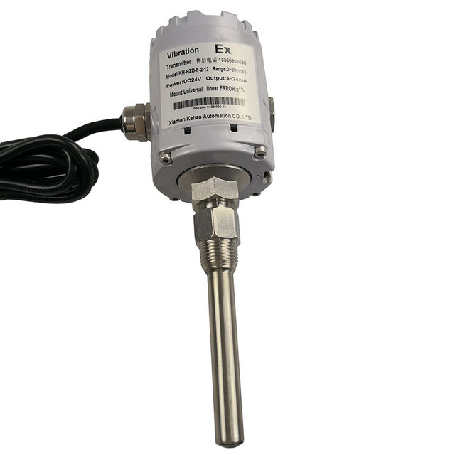 Integrated RS485 Vibration Sensor Stainless Steel Analog Accelerometer for Industrial Monitoring
