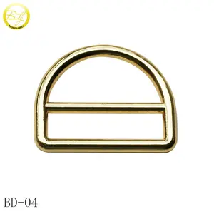 Wholesale leather bags clip d ring buckle hardware high quality metal d ring for shoes
