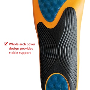 Solette per massaggio PU sport e Comfort con arco in Gel supporta solette per calzature morbide Anti-sudore - Product Image 3