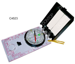 Boussole de poche avec cadran à aiguille, mesure, <span class=keywords><strong>dessin</strong></span> et miroir pour l'alpinisme C4523 - Product Image 1