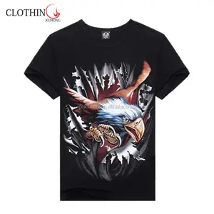 customized light 100% cotton 3d printing t shirt