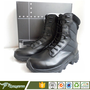 Bottes Tactiques Type <span class=keywords><strong>Rangers</strong></span> Américaines en <span class=keywords><strong>Cuir</strong></span> et Textile pour Agents de Sécurité - Product Image 6