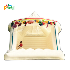 Roulettes à sauter blanches, château <span class=keywords><strong>gonflable</strong></span> pour mariage - Product Image 2