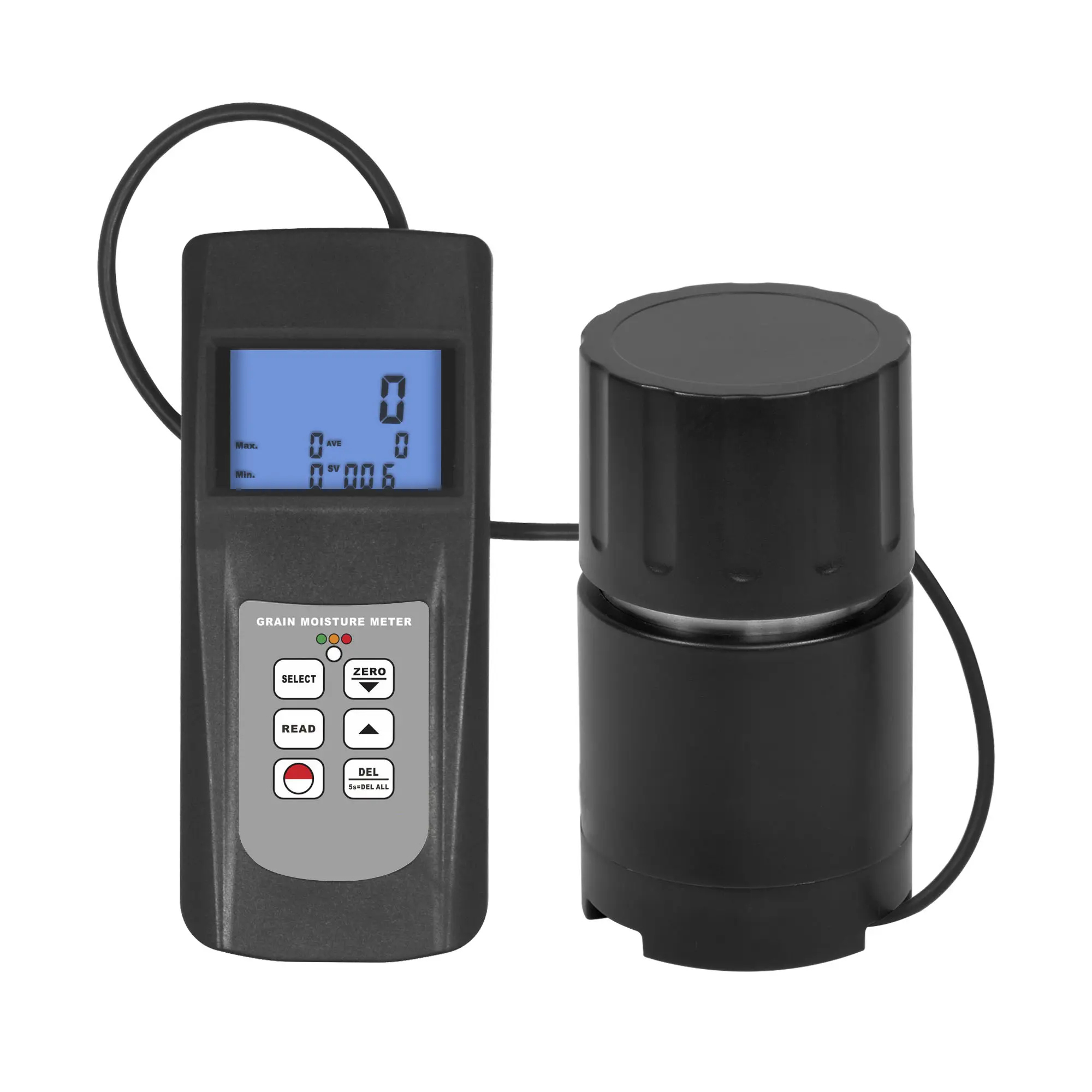 Gray Body Color Grain Moisture Meter for Coffee & Cacao Bean MC-7828G with storage and statistical functions