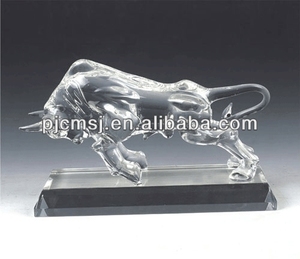 クリスタルブル置物ギフトやお土産用のガラス動物 - Product Image 6