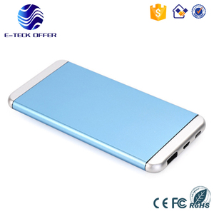 2018 de aluminio de gama alta 8000 mah banco de potencia delgado - Product Image 3