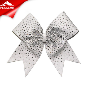 Tira <span class=keywords><strong>para</strong></span> Cheer Bows Rhinestone Iron on Diamante Transfer - Product Image 4