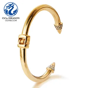 Solid Gold Bracelet For Men Hollow Fine Bangle Dubai、Stainless Steel Bracelet Bangles For Women