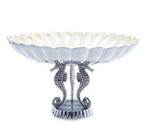 ฐานจานโลหะมีเอกลักษณ์ลายม้าน้ำทำจากอะลูมิเนียมเป็นมิตรกับสิ่งแวดล้อม - Product Image 1