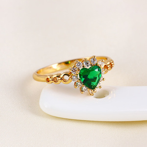 Nhẫn Đeo Tay Nữ Trang Nhã, Kiểu Ireland, Nhiều Màu Sắc, Hình Trái Tim, Trang Sức Thanh Lịch Bán Chạy 11480 - Product Image 5