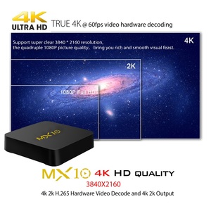 2018 nueva llegada de Android 8,1 RK3328 4 K reproductor multimedia inteligente Streaming <span class=keywords><strong>Media</strong></span> MX10 Android TV box - Product Image 3