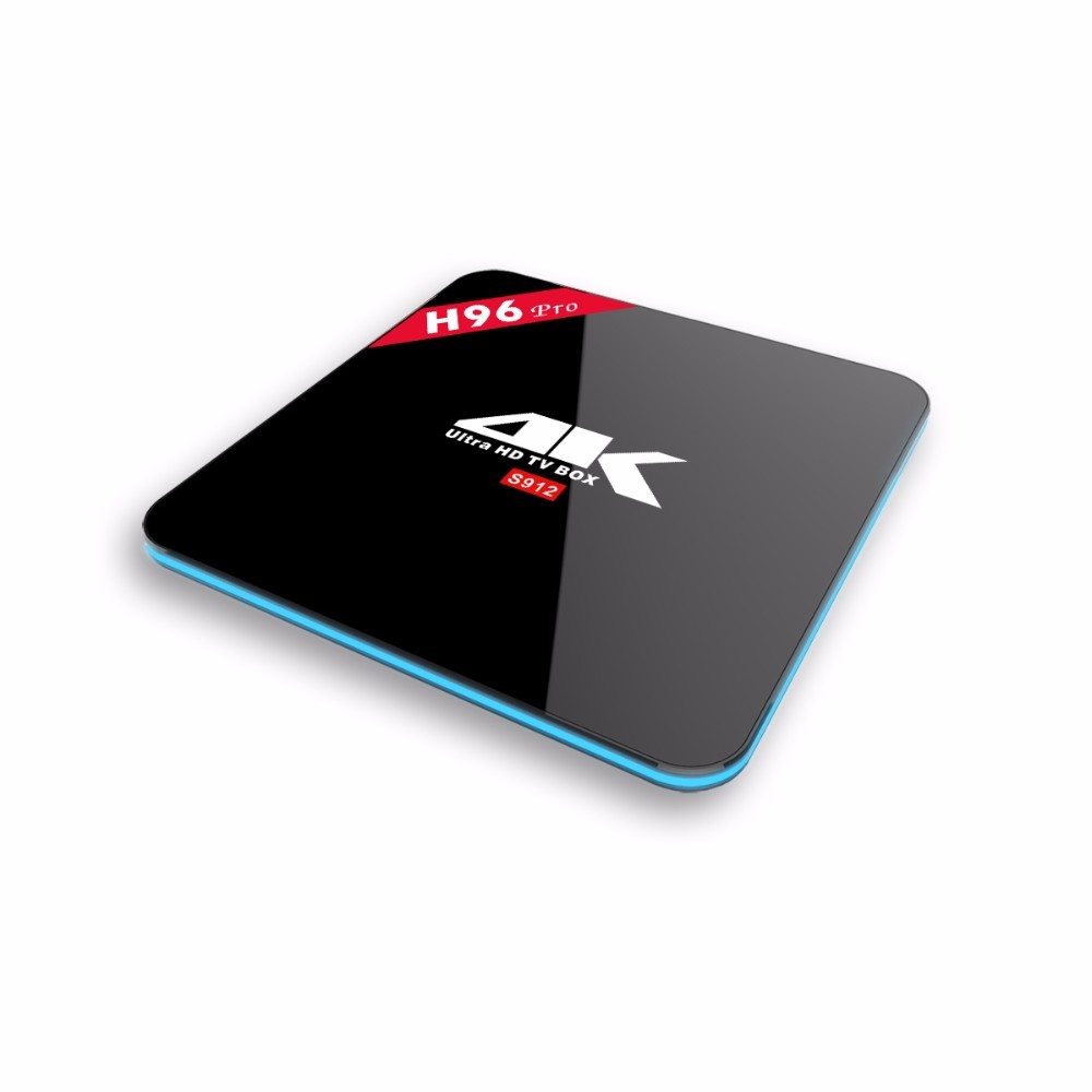 Amlogic S912 H96 PRO android 7.0 tv box 4 gb ram 16 gb rom android tv box con kodi 17.0