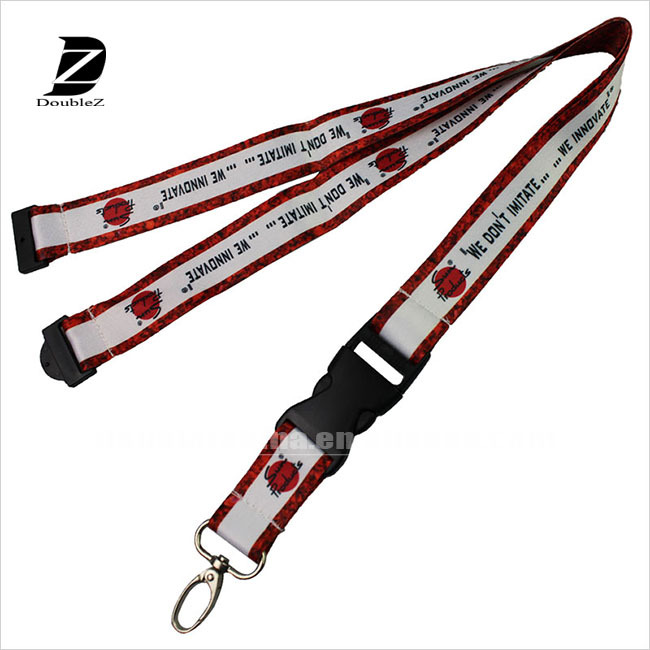 High Quality Custom logo Heated Transfer Lanyard Wholesale Image 2