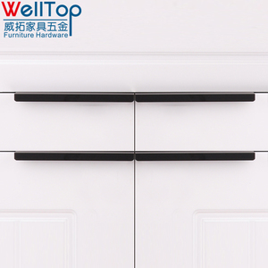 Arredamento moderno in acciaio inox Hardware rivestito a polvere lungo nascosto maniglia dell'armadio <span class=keywords><strong>per</strong></span> la cucina cassetti VT-01.103 - Product Image 2
