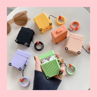Mini étui AirPods 2 en Silicone, design cartoon mignon, boîtier de chargement pour écouteurs, coque de protection