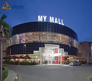 China moderne design stahl struktur shopping mall/center/supermarkt