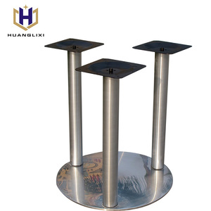 Al por mayor 3 comedor piernas MARCO DE LA MESA DE ACERO INOXIDABLE - Product Image 2