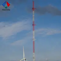 Shandong acero arriostrada Radio torre de comunicación