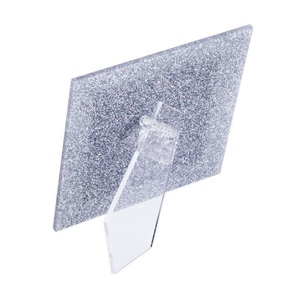 Lucite de vidrio imán plata brillo <span class=keywords><strong>foto</strong></span> marco para 3x3 pulgadas fotos de pantalla - Product Image 4