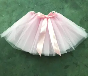 Yaz Çocuk Giyim Kabarık Çocuk Mini Etek 2-6Years Prenses Pembe Kız Bebek Tül Tutu Etek