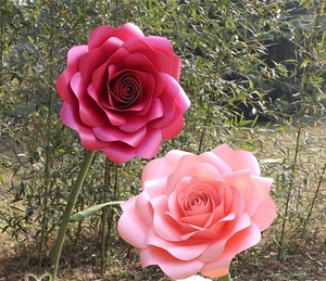 S-1007 bianco finestra grande grande gigante Super formato carta artificiale rosa fiore per <span class=keywords><strong>il</strong></span> matrimonio - Product Image 5