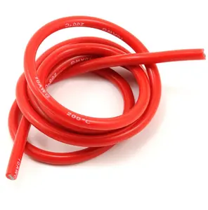 0/2/4/6/8/10/12/14/16/18 Awg Filo di Silicone 600V Flessibile Ad Alta Temperatura Resistente Filo Elettrico Fili di Filo di Rame Stagnato