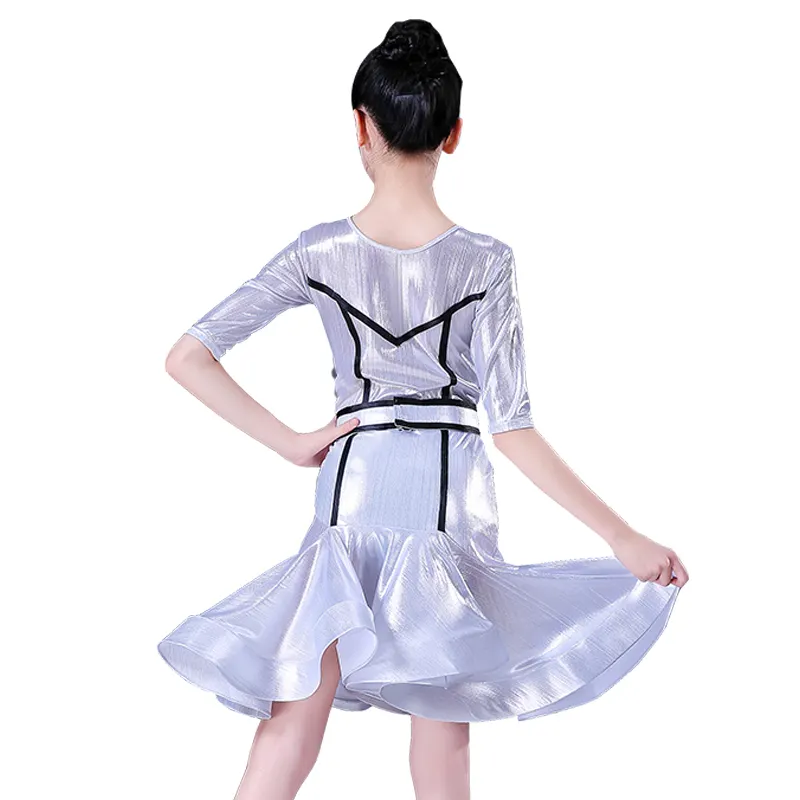 2019 New Arrival Children Dance Performance Wear Girls Latin Dance Dress Dance Costumes for Kids Competition