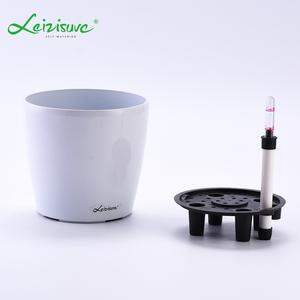 Ngoài Trời Thông Minh Trang Trí Kích Thước Lớn Nhựa Sợi Thủy Tinh Trắng Men Baking Hoàn Thiện Lười Biếng Hydroponics Flowerpot <span class=keywords><strong>Planter</strong></span> - Product Image 5