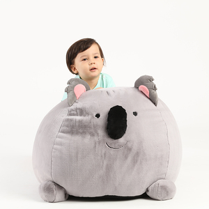 Soggiorno al coperto simpatico peluche animale nuova moda baby storage confortevole beanbag divano sedia personalizzato all'ingrosso bean bag lounger - Product Image 1
