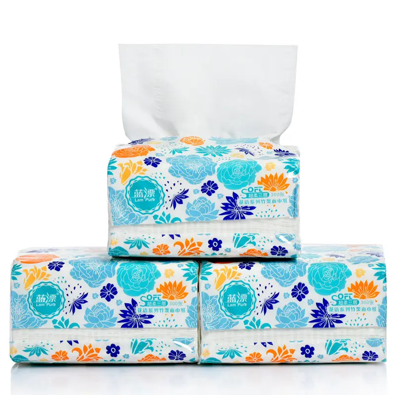 Ultra Soft Paper Bamboo White 3ly Facial Tissue