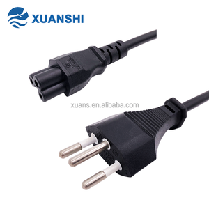 Câble d'alimentation homologué SEV pour prise à 3 broches vers connecteur IEC C5 pour ordinateur, marque XUANSHI, longueur 2 m, indice de protection IP20, noir, 10 A - Product Image 2