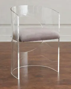 Kreis Arm Stuhl Heißer Verkauf Custom Acryl Home Möbel Freizeit Stuhl Wohnzimmer Möbel Moderne