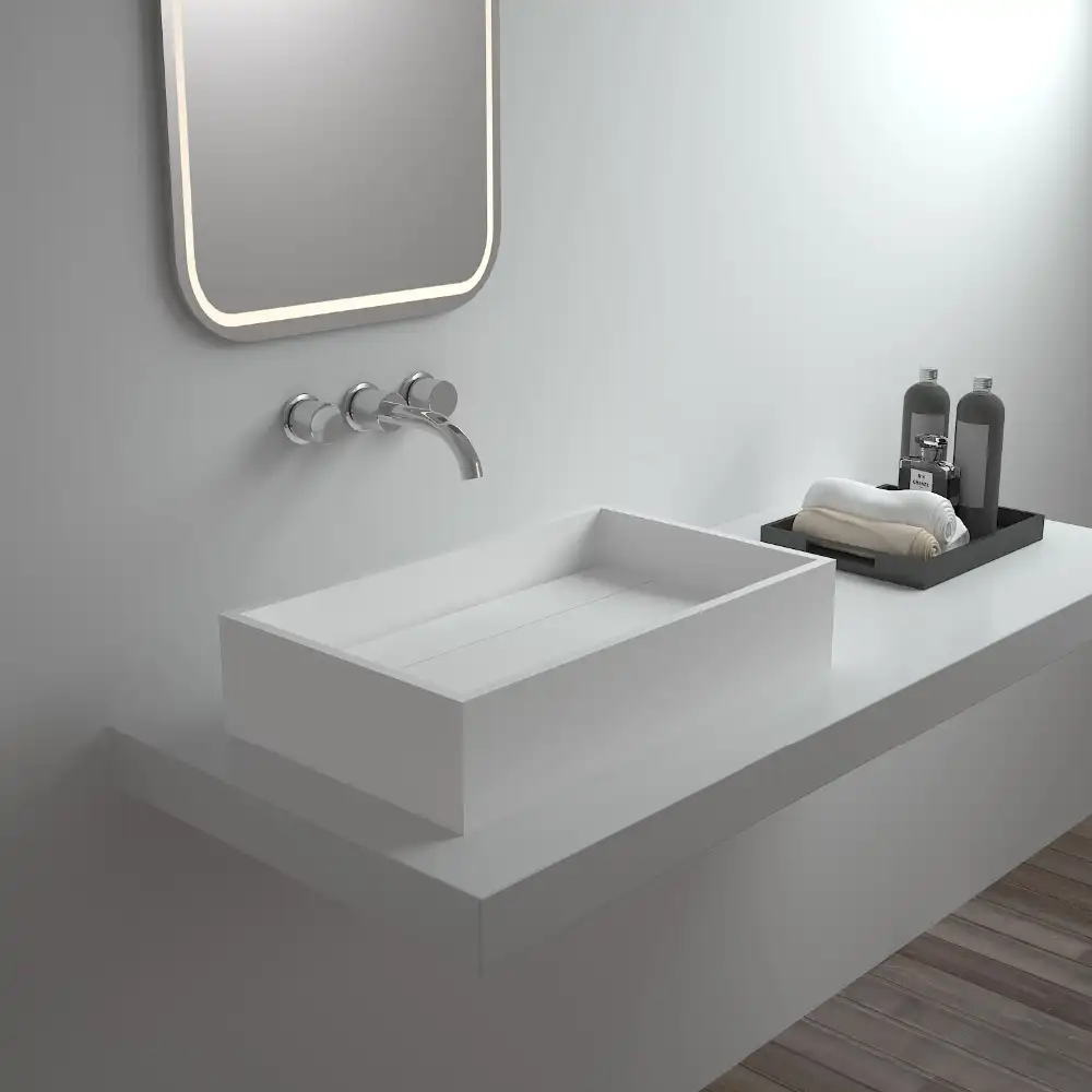 SM-8317 Unique and beautiful Cast stone bathroom wash hand basin