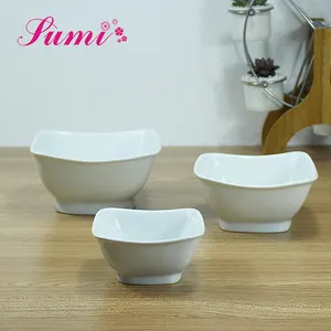 Wholesale top quality fashion deep japanese square bowl, cheap salad square ceramic bowl for hotel ware