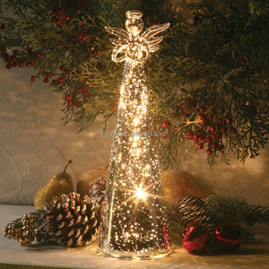 Angelo di vetro creativo personalizzato direttamente all'ingrosso di <span class=keywords><strong>natale</strong></span> angelo di vetro con luce a LED eco-friendly - Product Image 5